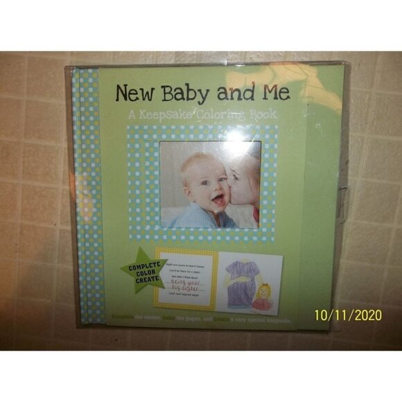 C. R. Gibson Other - 𝅺NEW BABY AND ME-A KEEPSAKE COLORING BOOK FOR SIBLINGS